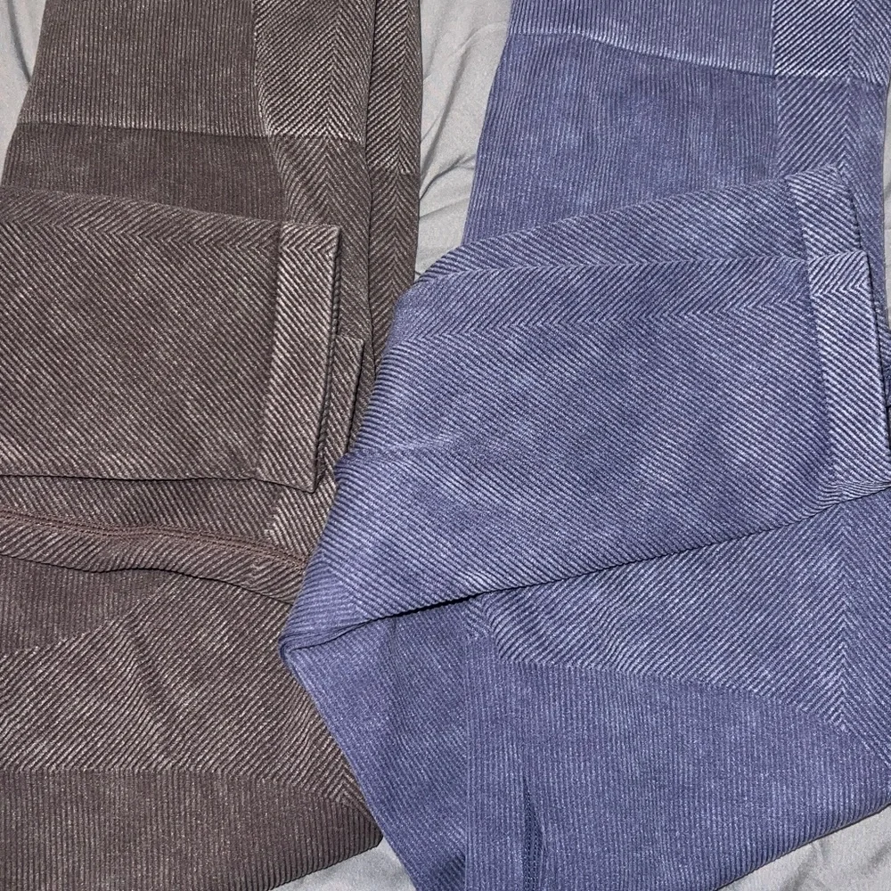 Target Purple And Brown Bundle Pair Of Ribbed Stretch Leggings - Picture 4 of 13